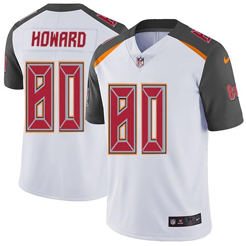 Nike Buccaneers #80 O. J. Howard White Men's Stitched NFL Vapor Untouchable Limited Jersey - Click Image to Close